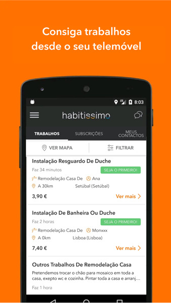 Conheça a APP Habitissimo para profissionais